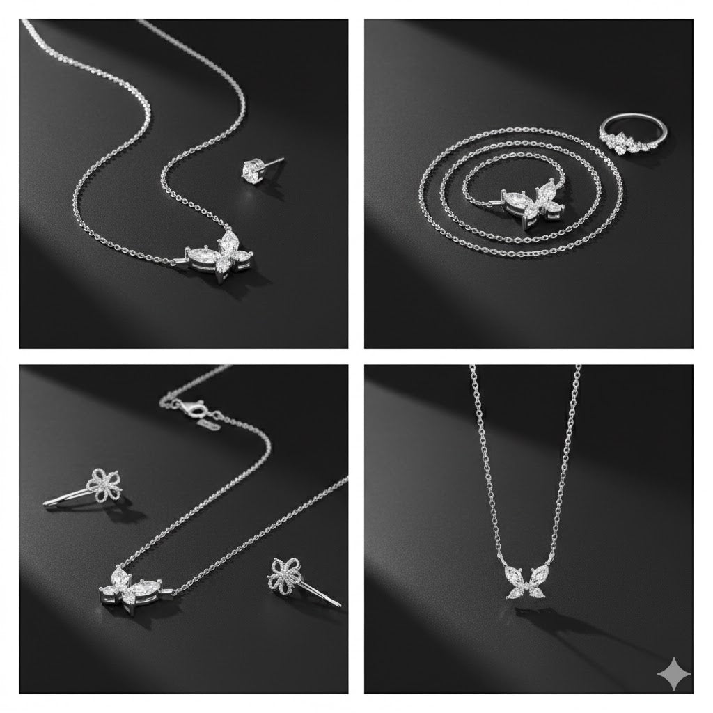 Béra&Co. Butter-fly Moissanite Necklace