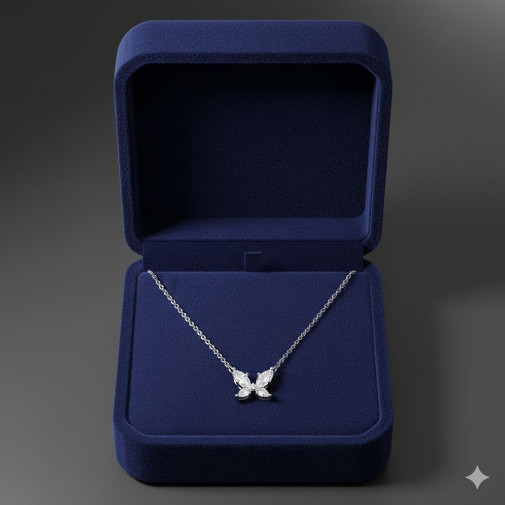 Béra&Co. Butter-fly Moissanite Necklace