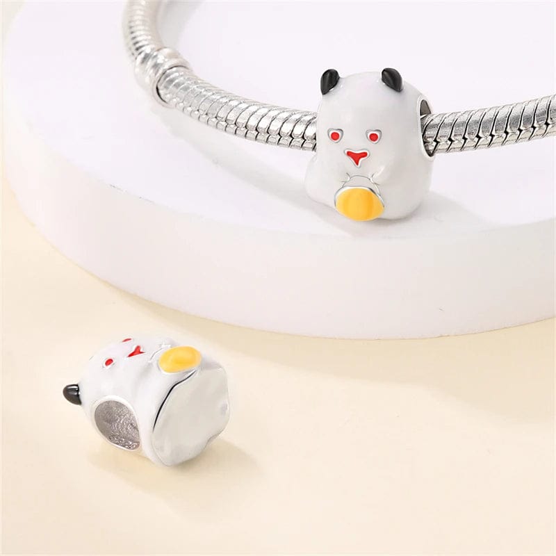 Adorable Panda Ghost Charm