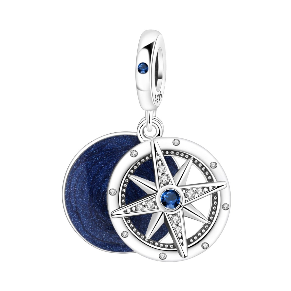 Always Follow Your Heart Compass Dangle Charm