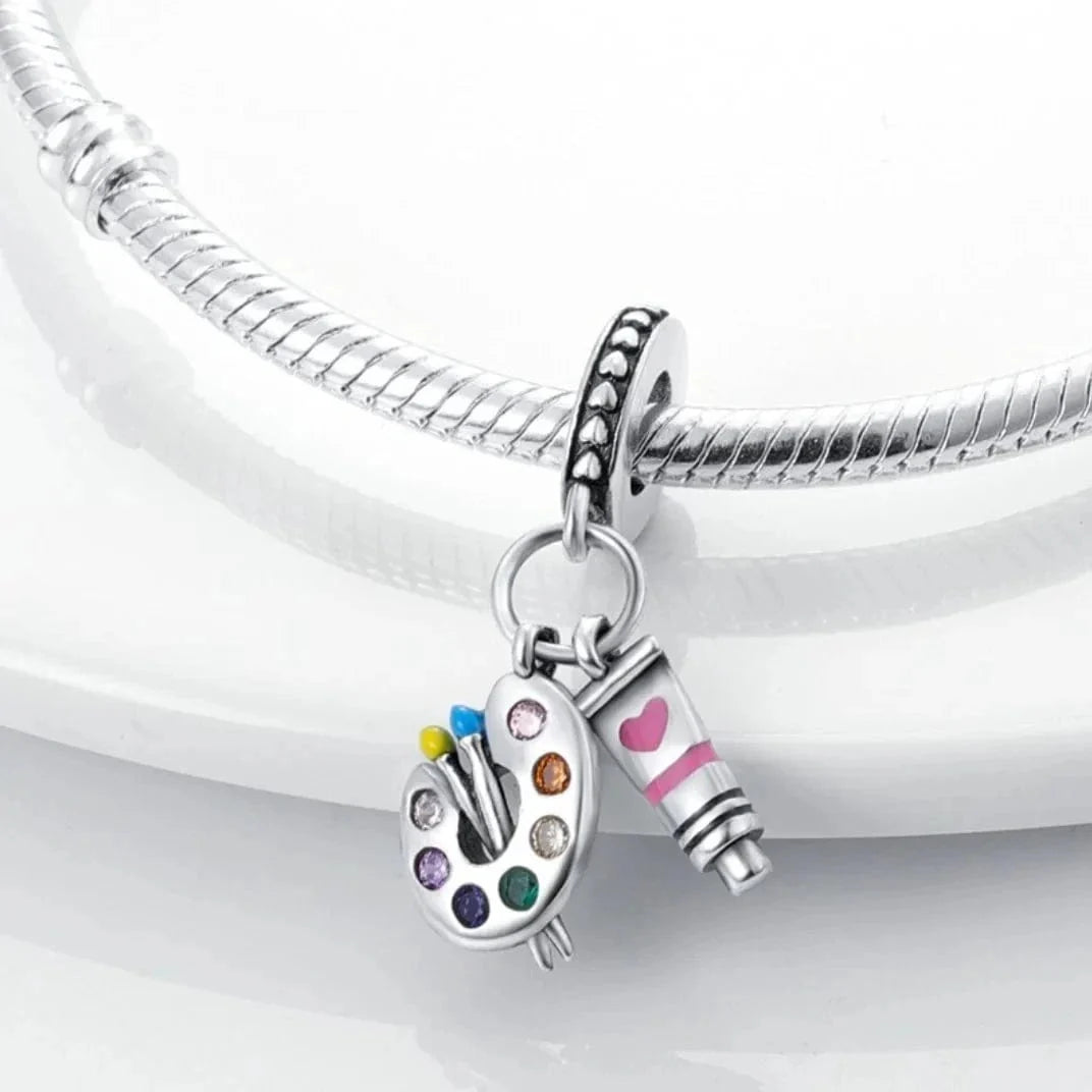 Artist`s Palette Dangle Charm