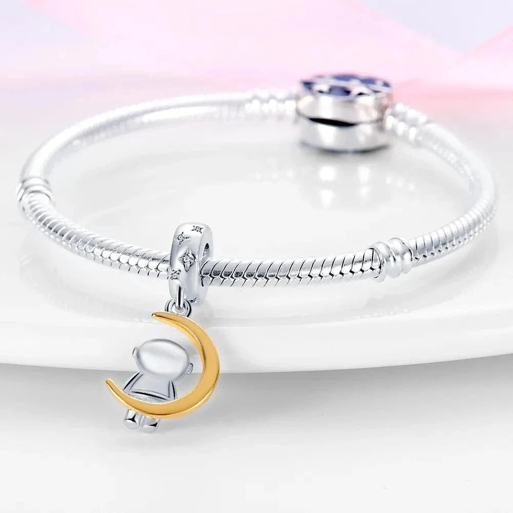 Astronaut on the Moon Charm