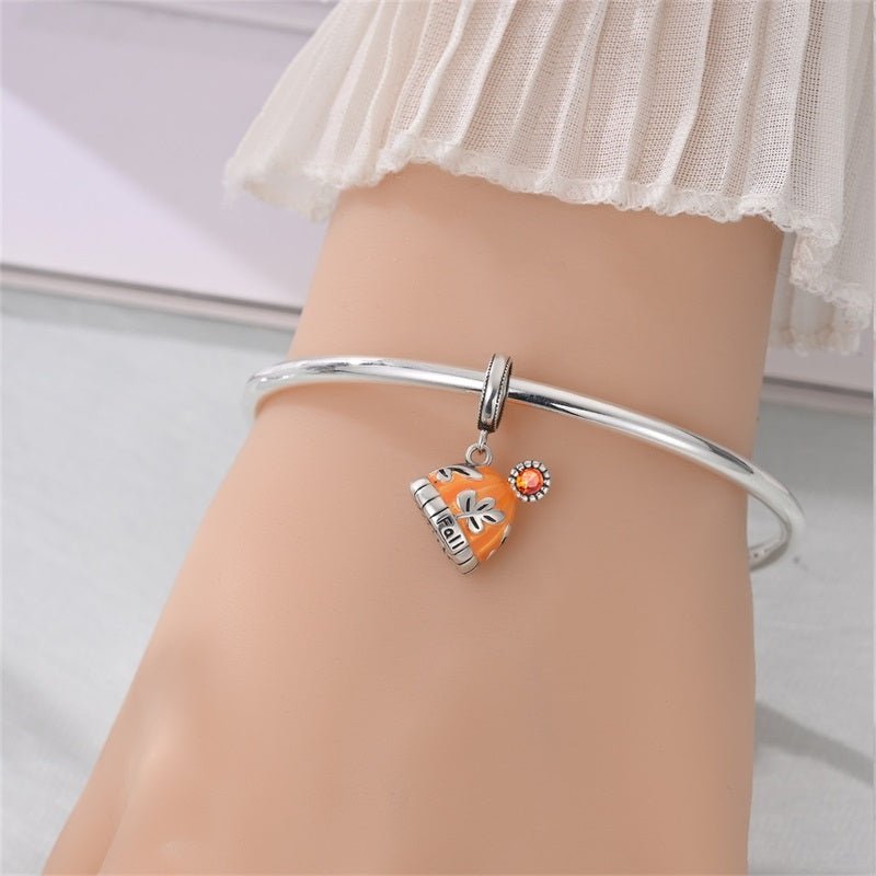 Autumn Leaf Cozy Hat Dangle Charm