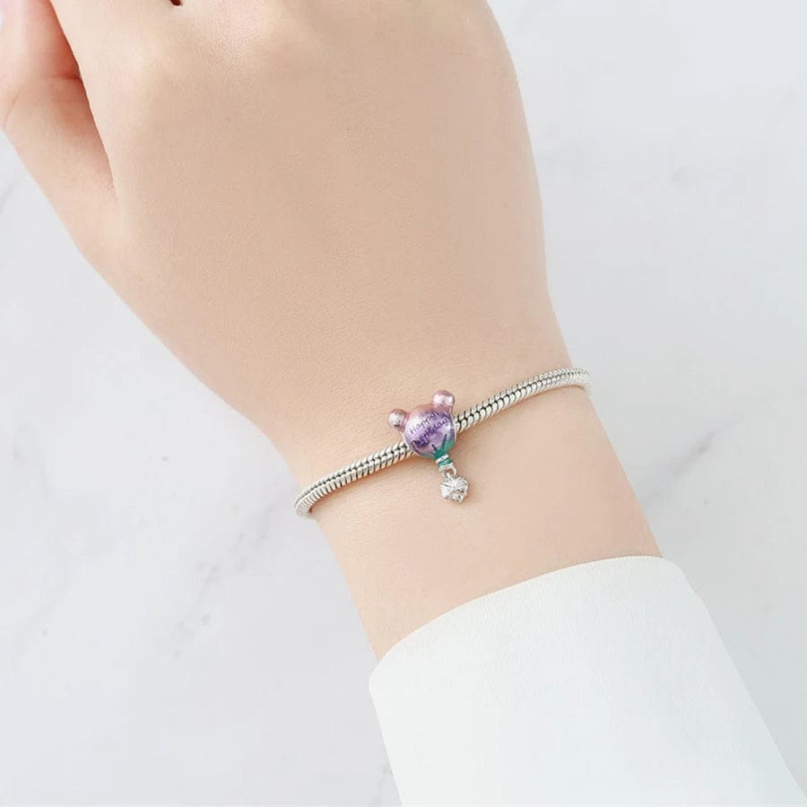 Happy Birthday Hot Air Balloon Charm
