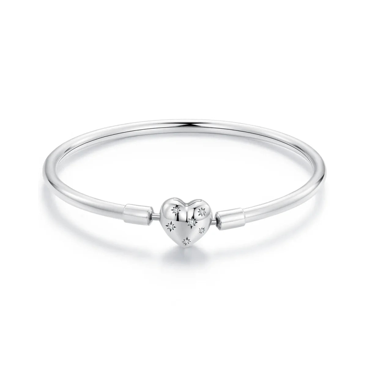 Celestial Heart Starry Clasp Bangle