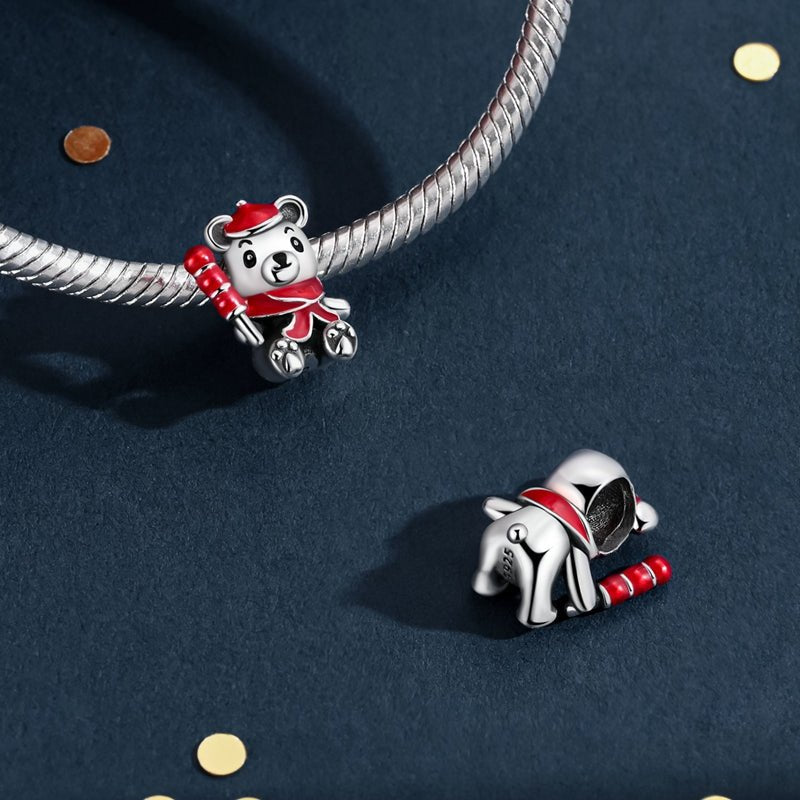 Christmas Teddy Bear Charm