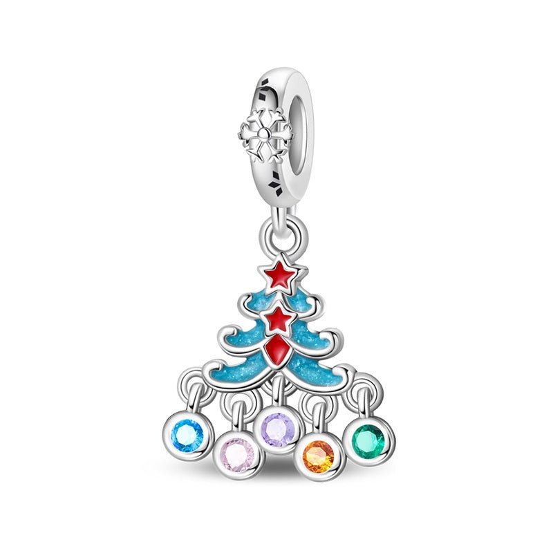 Colorful Christmas Tree Dangle Charm
