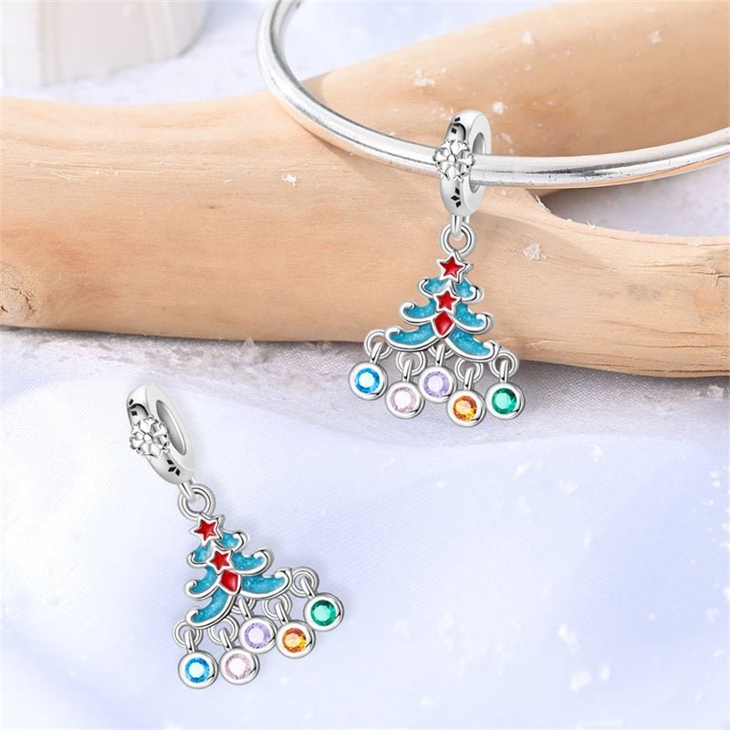 Colorful Christmas Tree Dangle Charm