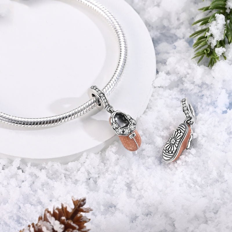 Cozy Winter Slipper Dangle Charm