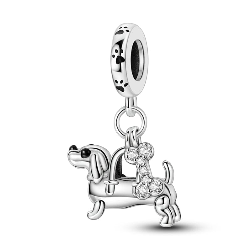 Dachshund Love Trio Dangle Charm Set