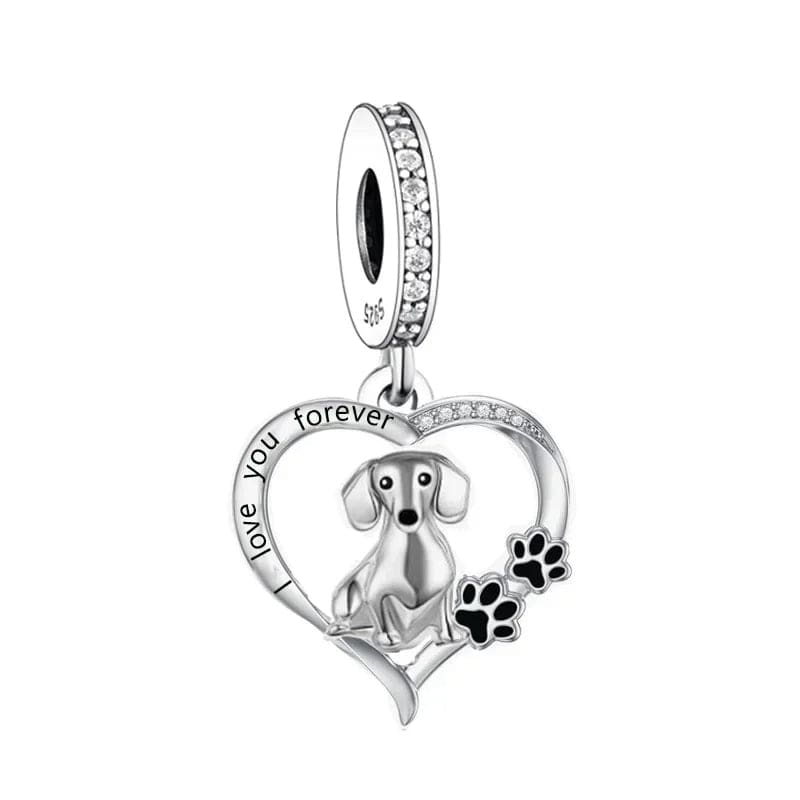 Dachshund Love Trio Dangle Charm Set