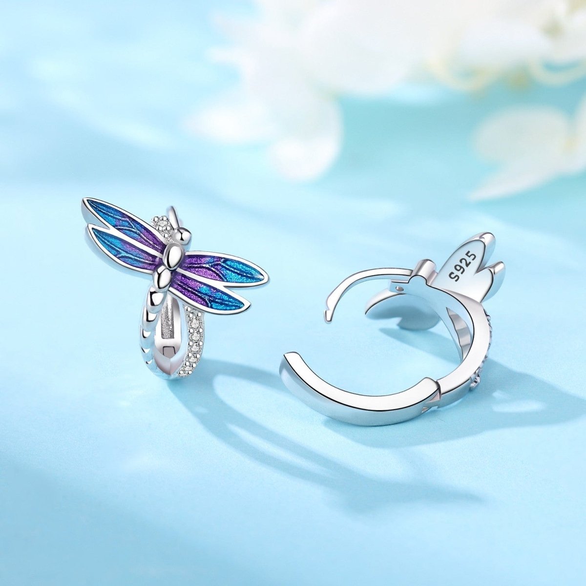 Dragonfly Hoop Earrings