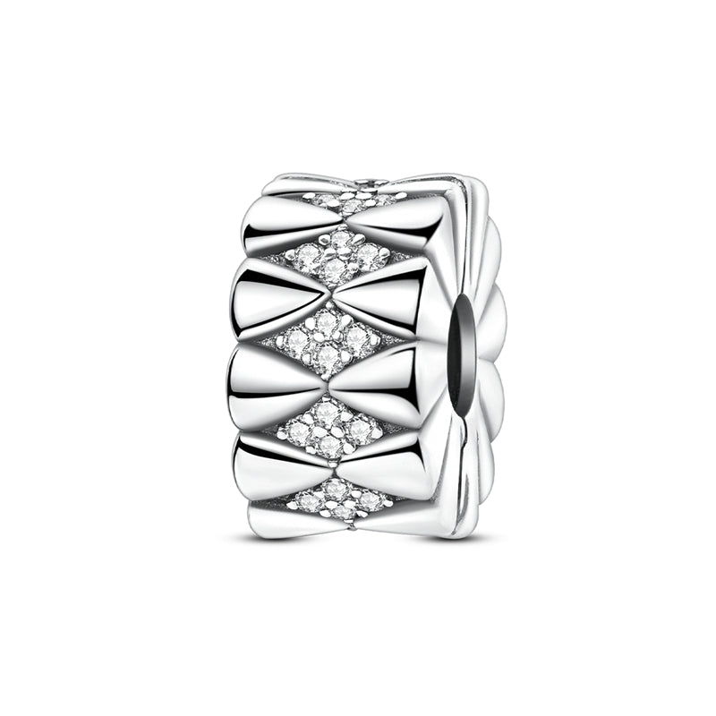 Elegant Diamond Cluster Clip Charm
