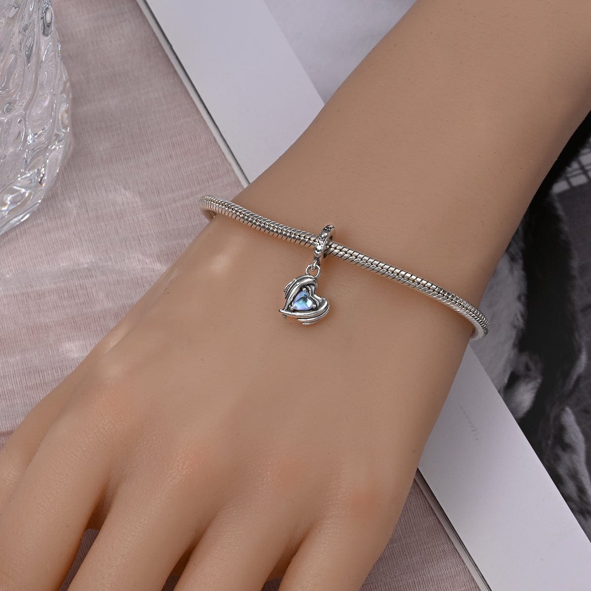 Embraced Heart Glow Charm