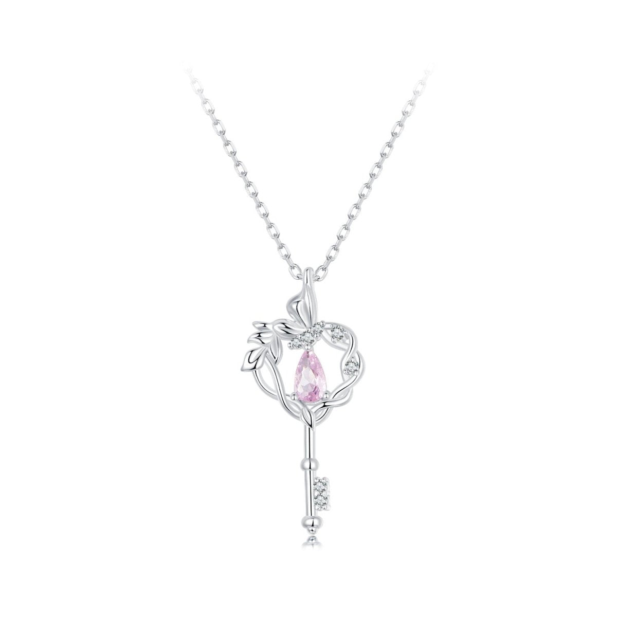 Enchanted Garden Key Pendant Necklace