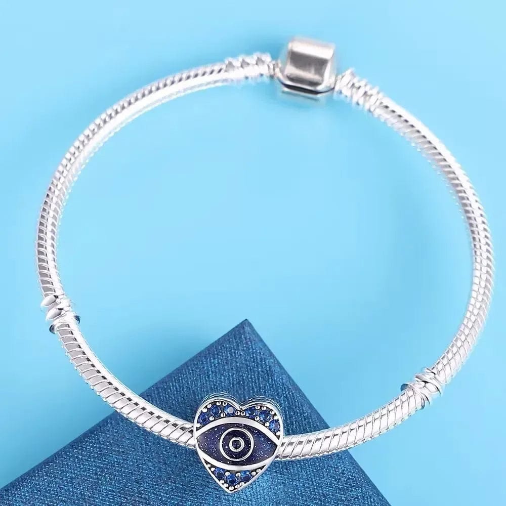 Evil Eye Heart Charm