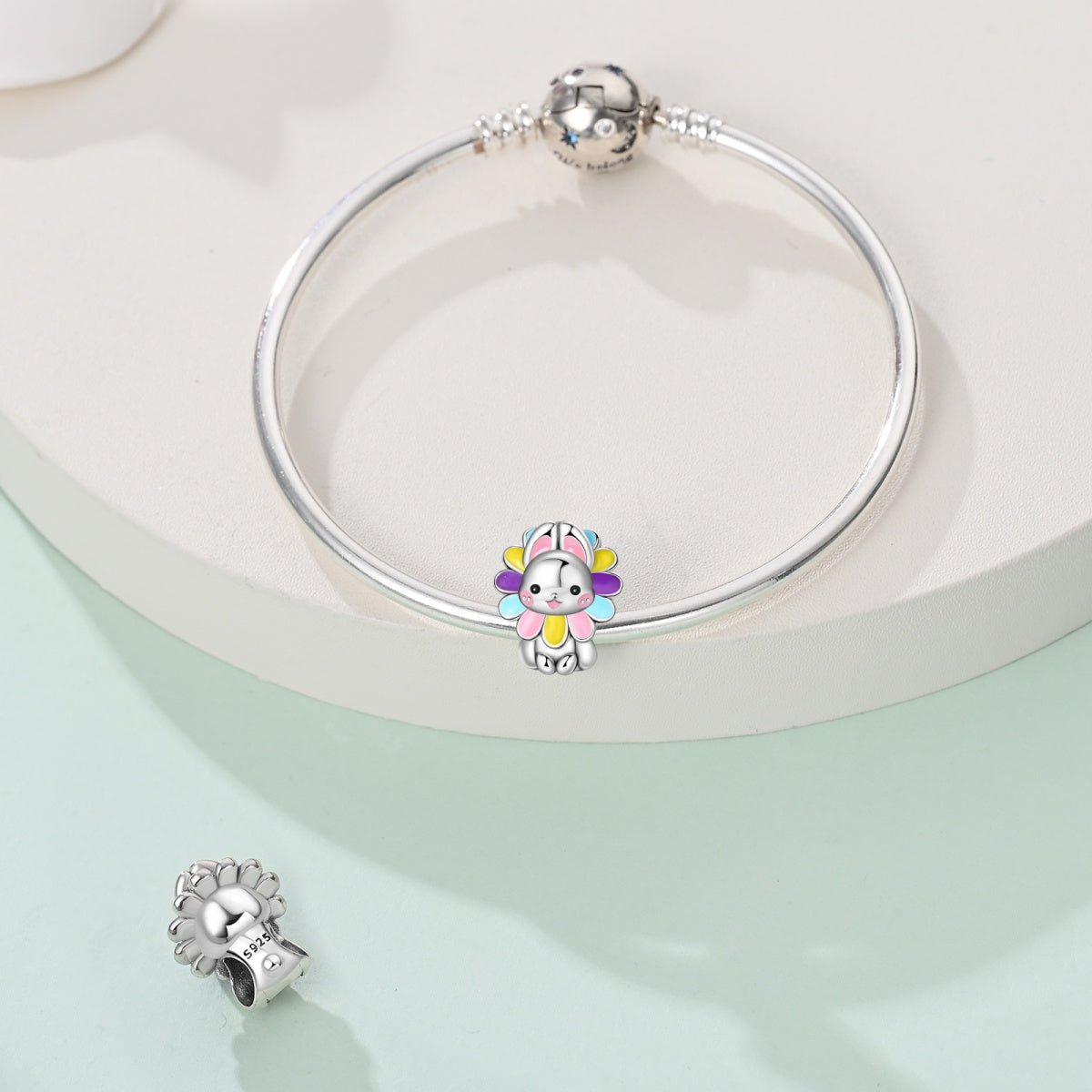 Floral Bunny Charm