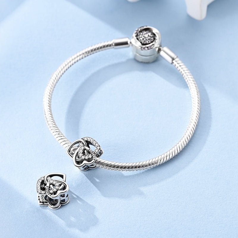 Forever Interlocking Hearts Charm