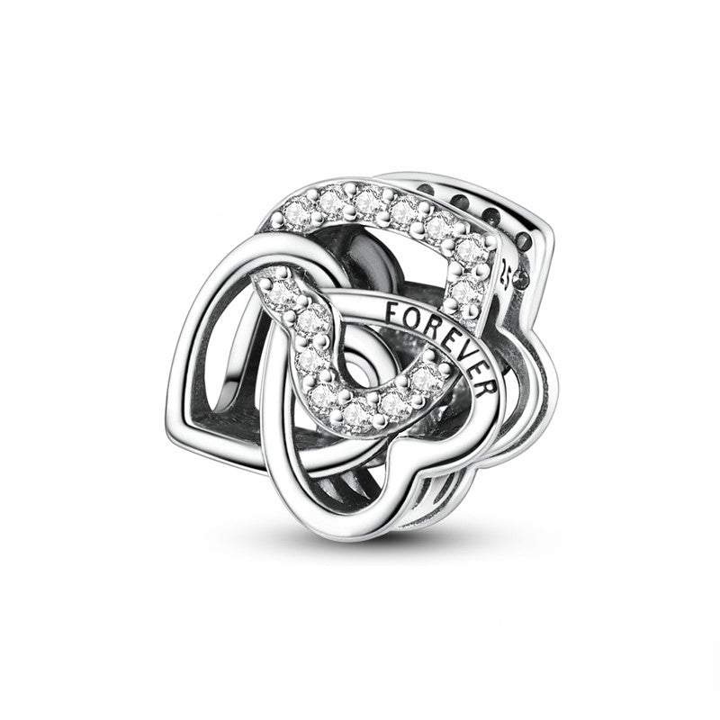 Forever Interlocking Hearts Charm