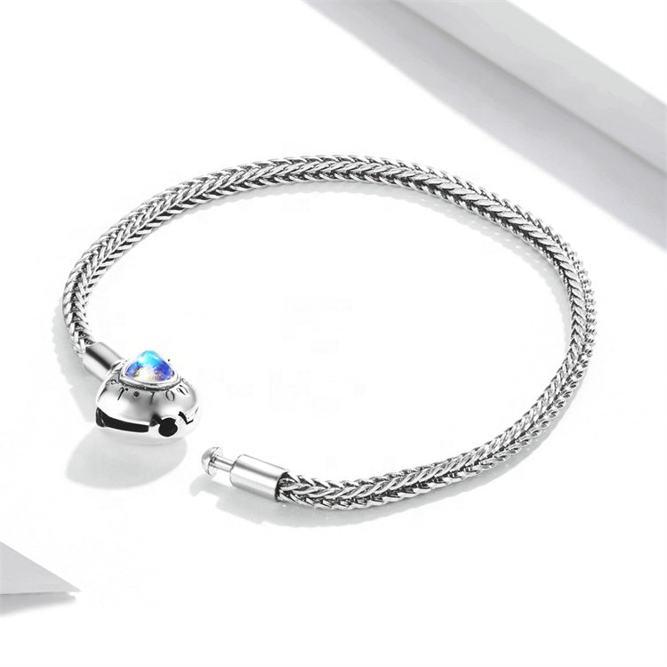 Forever Love Projection Heart Charm Bracelet