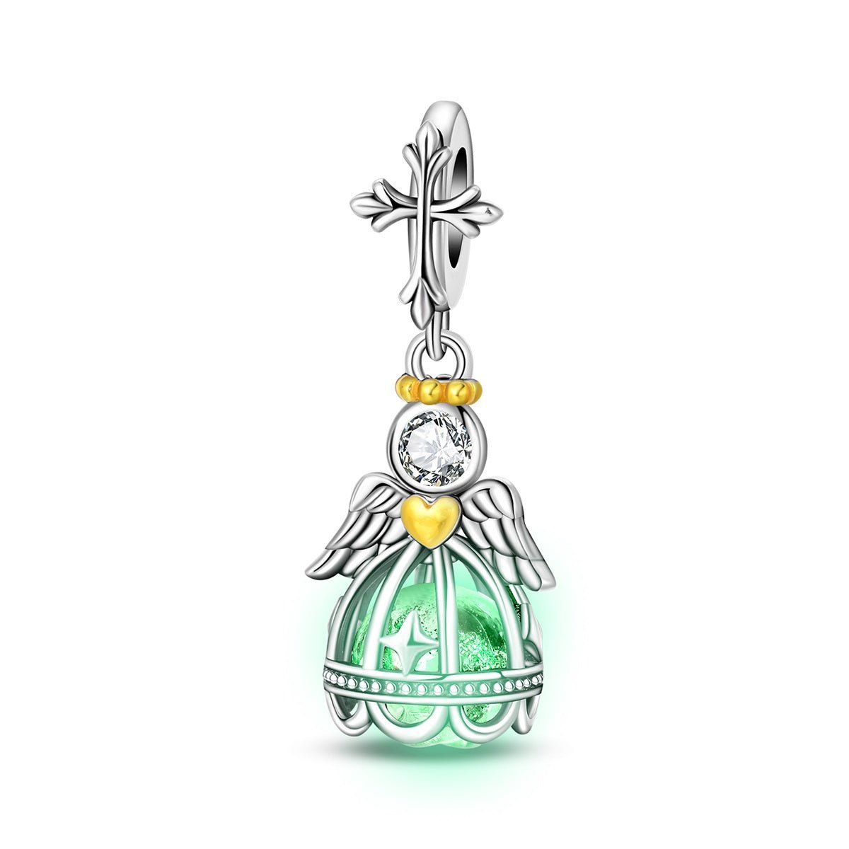 Glow-in-the-Dark Angel Dangle Charm