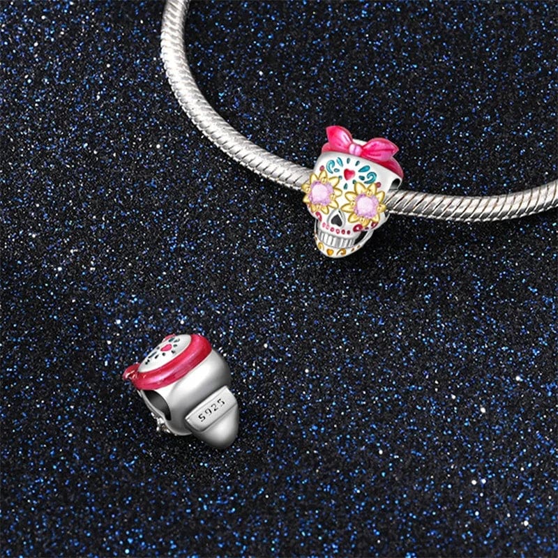 Glow-in-the-Dark Barbie Skull Charm