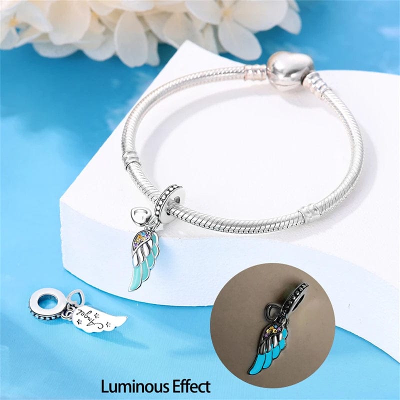Glow in the Dark Luminous Wing Dangle Charm