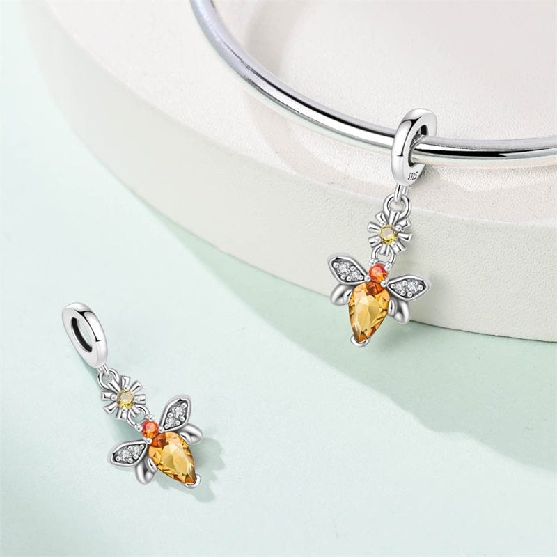Sparkling Bee Dangle Charm
