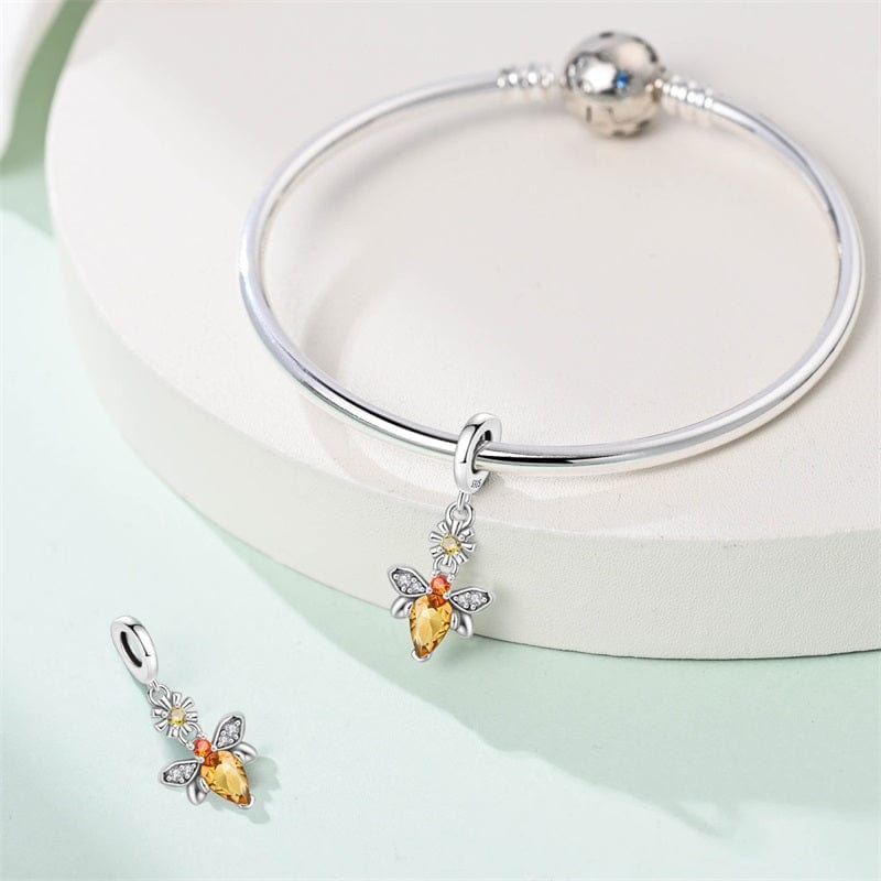 Sparkling Bee Dangle Charm
