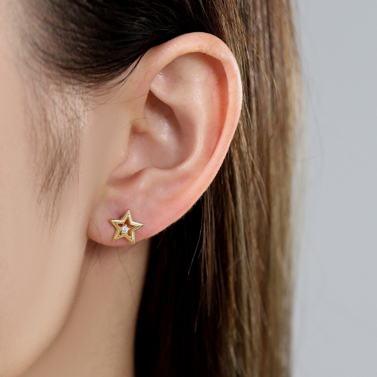 Golden Starlight Studs