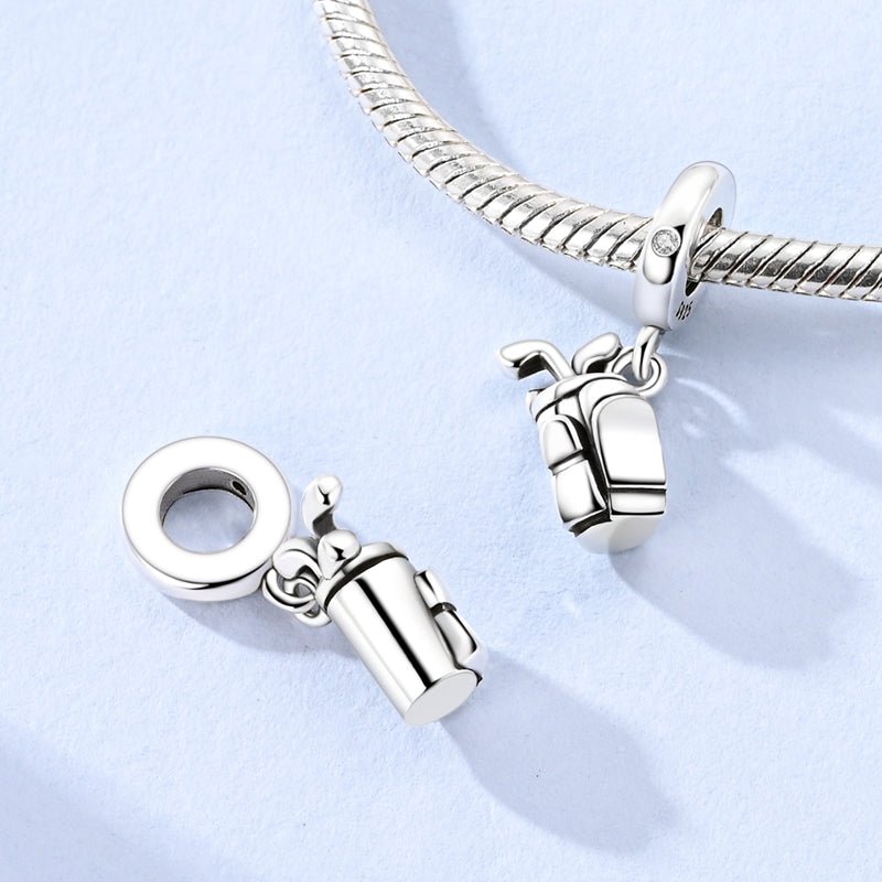Golf Bag & Clubs Dangle Charm