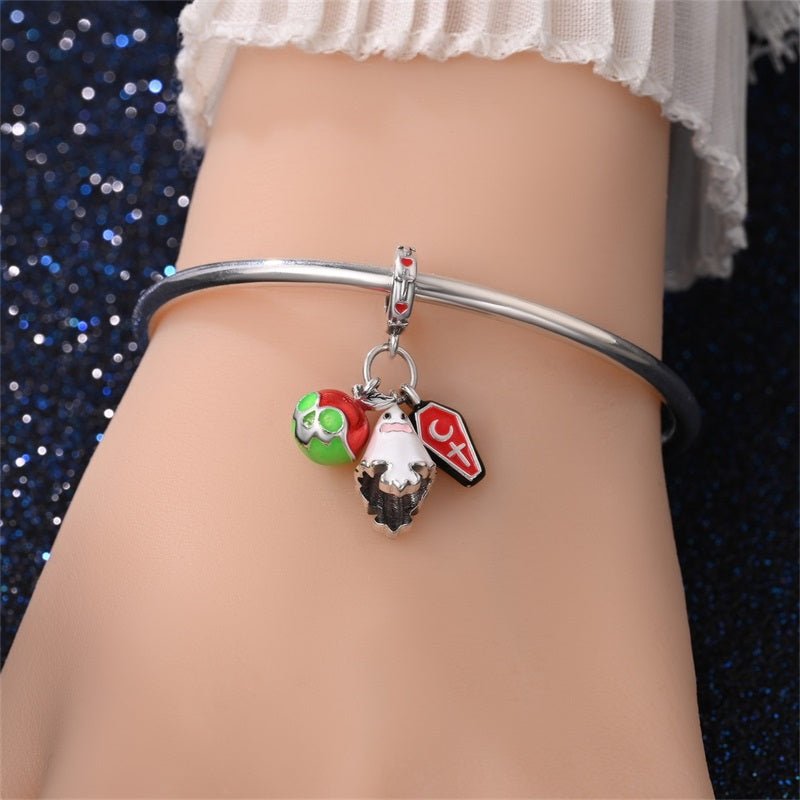 Haunted Ghost, Skull & Coffin Dangle Charm