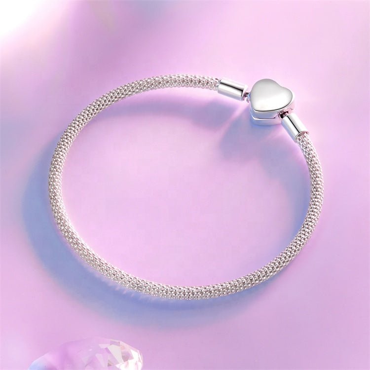 Heart Clasp Charm Bracelet