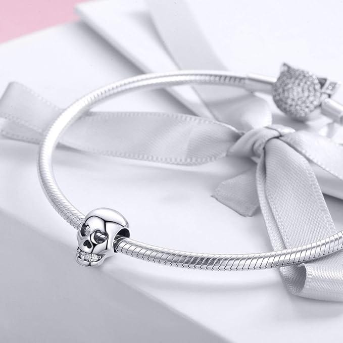 Heart Eyes Sugar Skull Charm