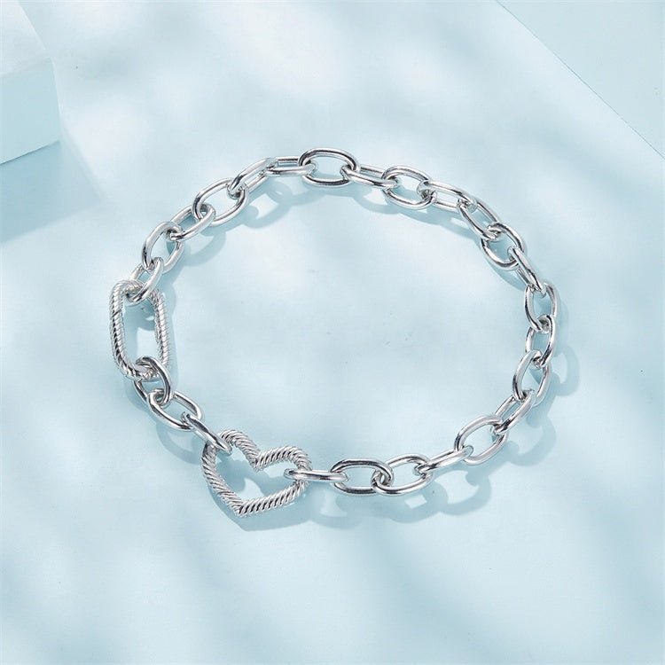 Heart Link Chain Bracelet