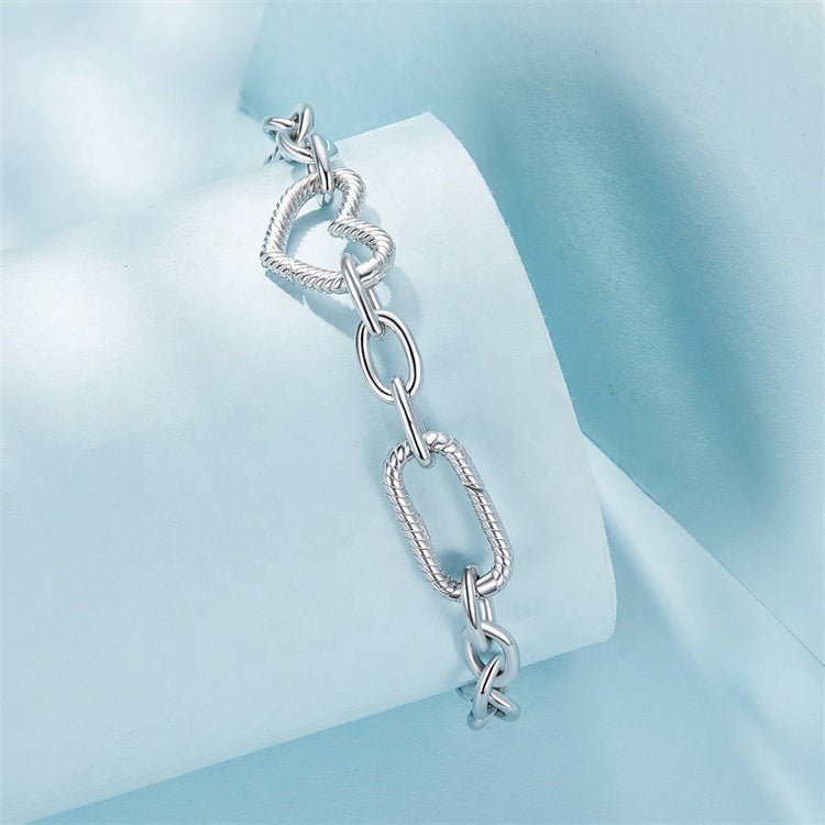 Heart Link Chain Bracelet