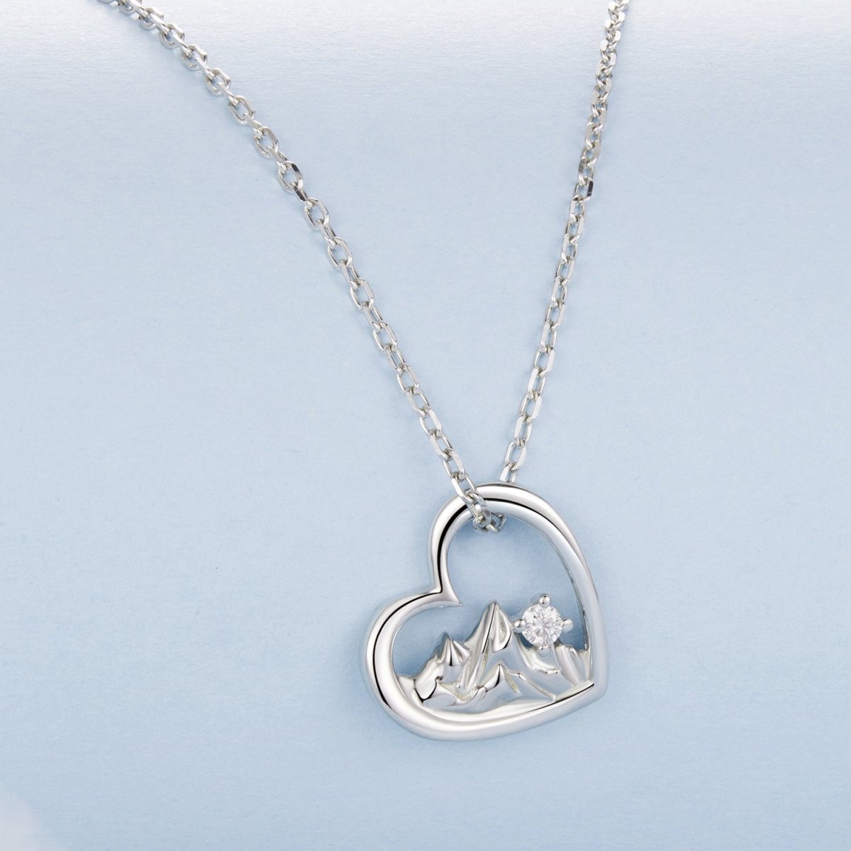 Heartfelt Mountain Glow Pendant Necklace
