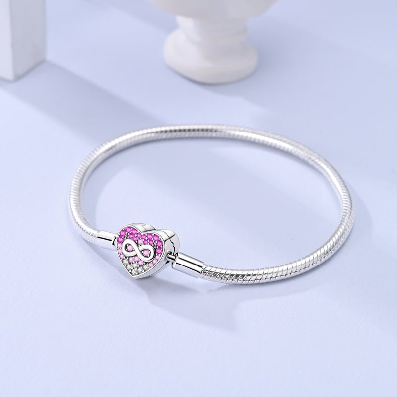 Infinity Love Heart Charm Bracelet