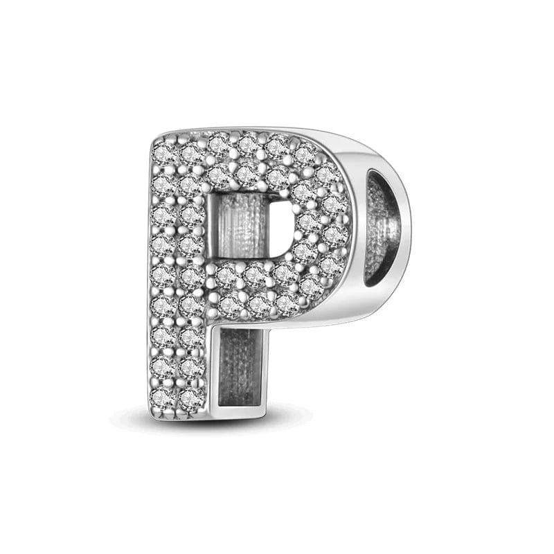 Sparkling Letter A~Z Alphabet Charm