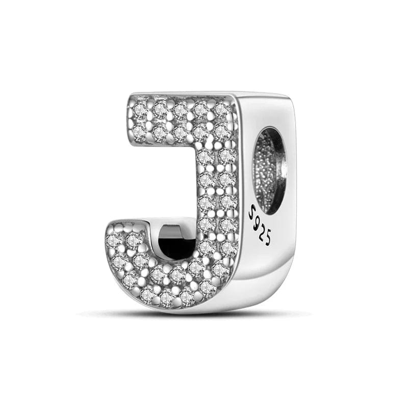 Sparkling Letter A~Z Alphabet Charm