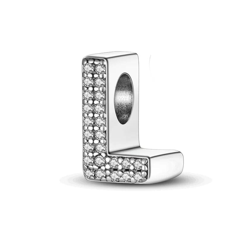 Sparkling Letter A~Z Alphabet Charm