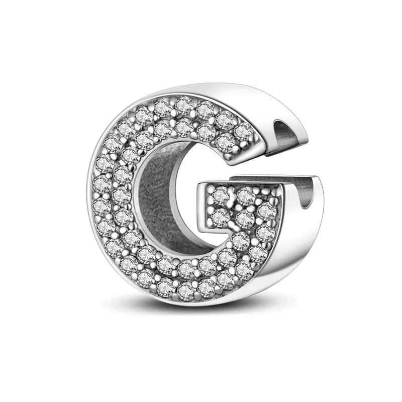 Sparkling Letter A~Z Alphabet Charm
