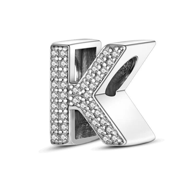 Sparkling Letter A~Z Alphabet Charm