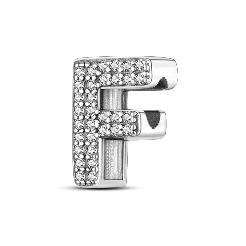 Sparkling Letter A~Z Alphabet Charm