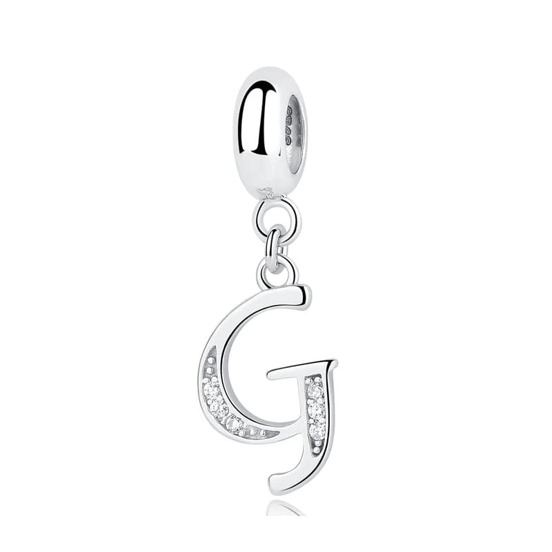 Elegant Cursive Letter A~Z Alphabet Charm
