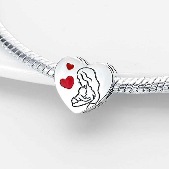 Lovely Mom Heart Charm