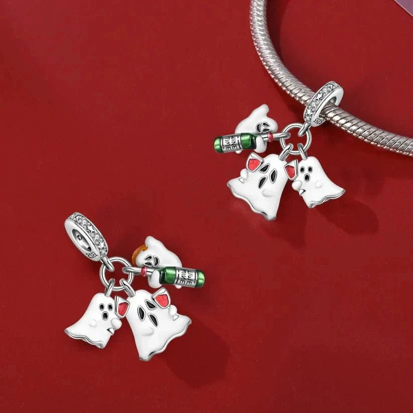 Luminous Wine Time Ghost Charm