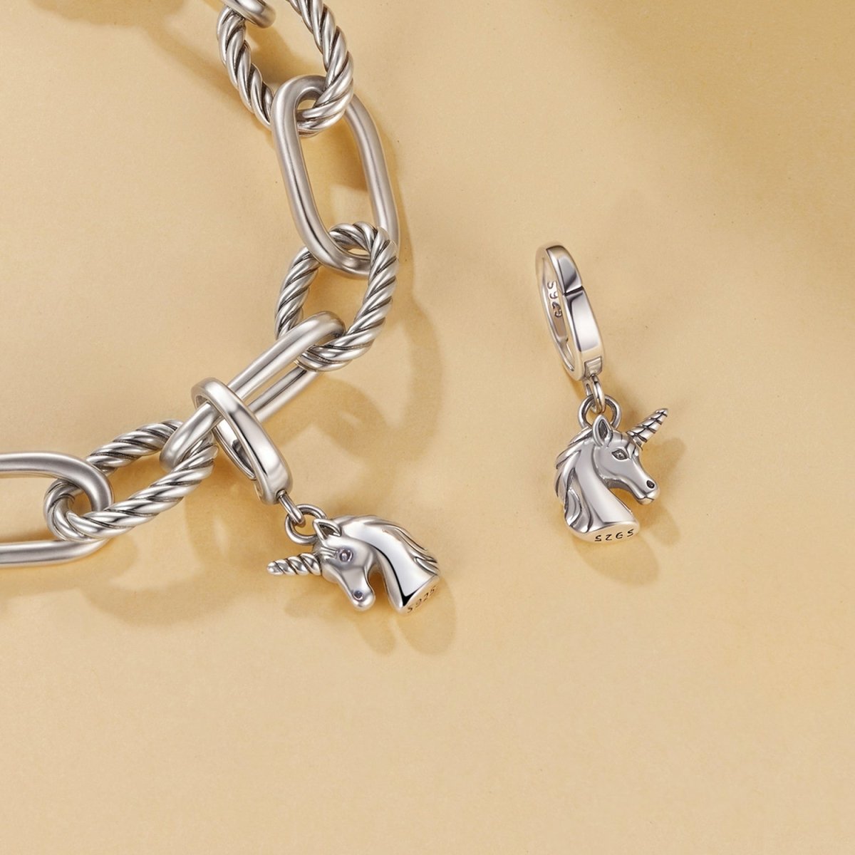 Magical Unicorn Head Dangle Charm