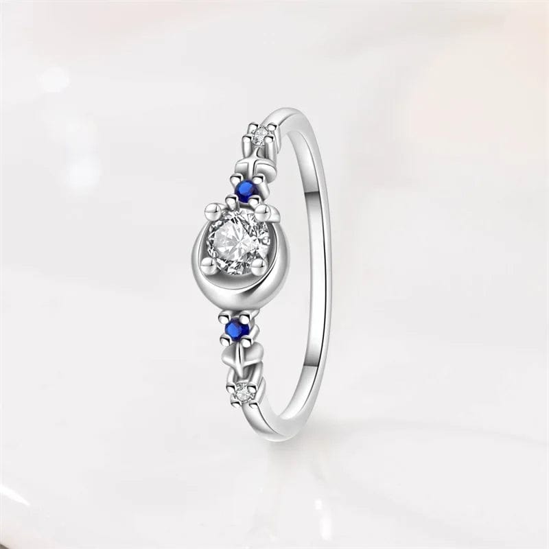 Moon & Star Ring