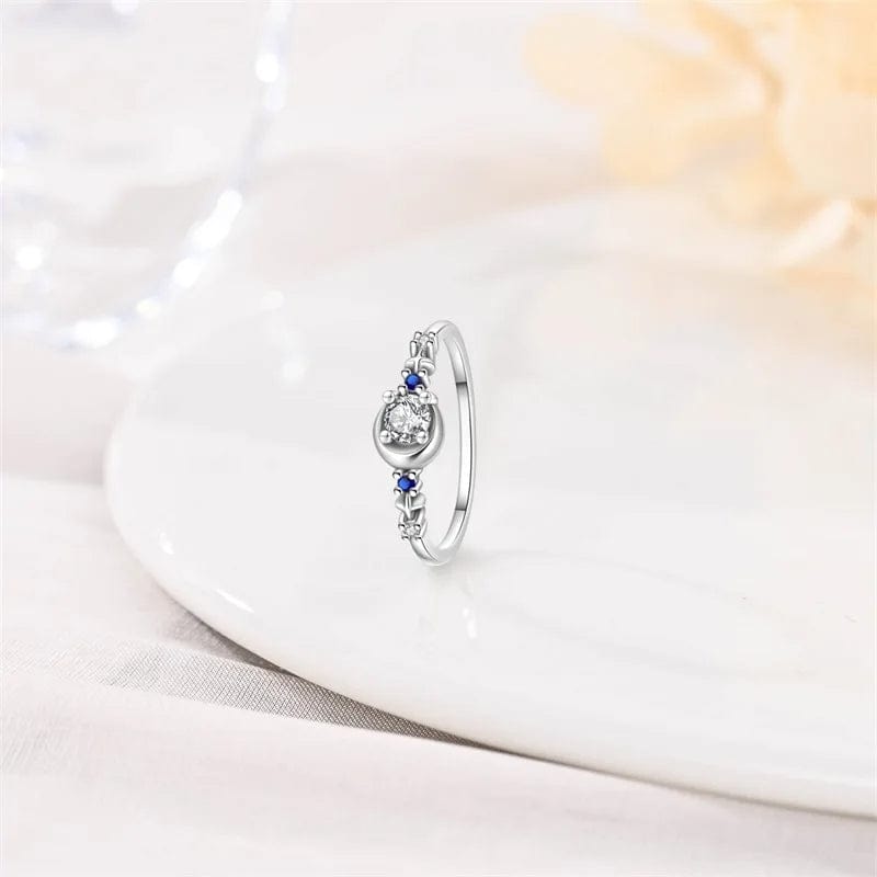 Moon & Star Ring